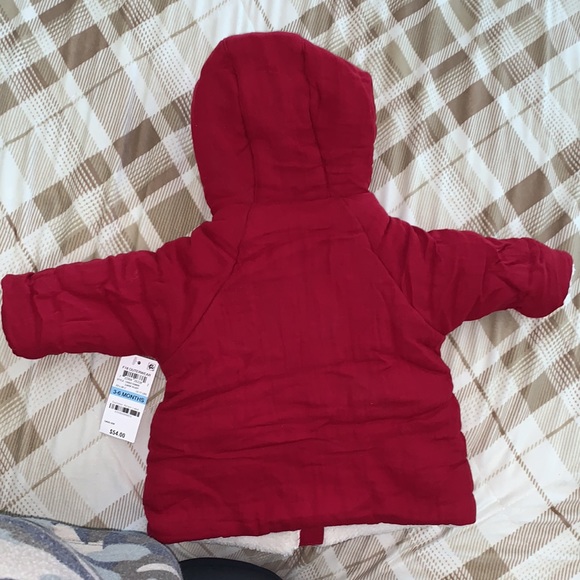 NWT- First Impressions dark red /cream reversible. - Picture 5 of 7